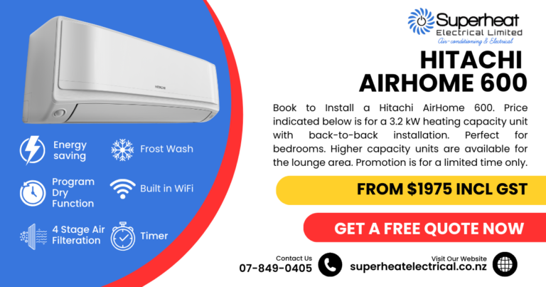 Hitachi airHome 600 Deal when you install a heat pump