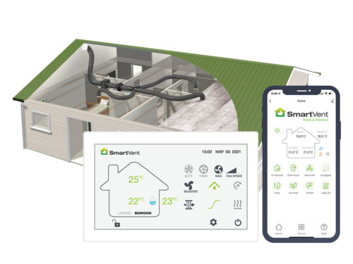 Superheat Electrical Hamilton Waikato - Heat Pump, air conditioning and ventilation Services -Smartvent Positive Advanced Pressure Systems 6 Room System with Controller Image