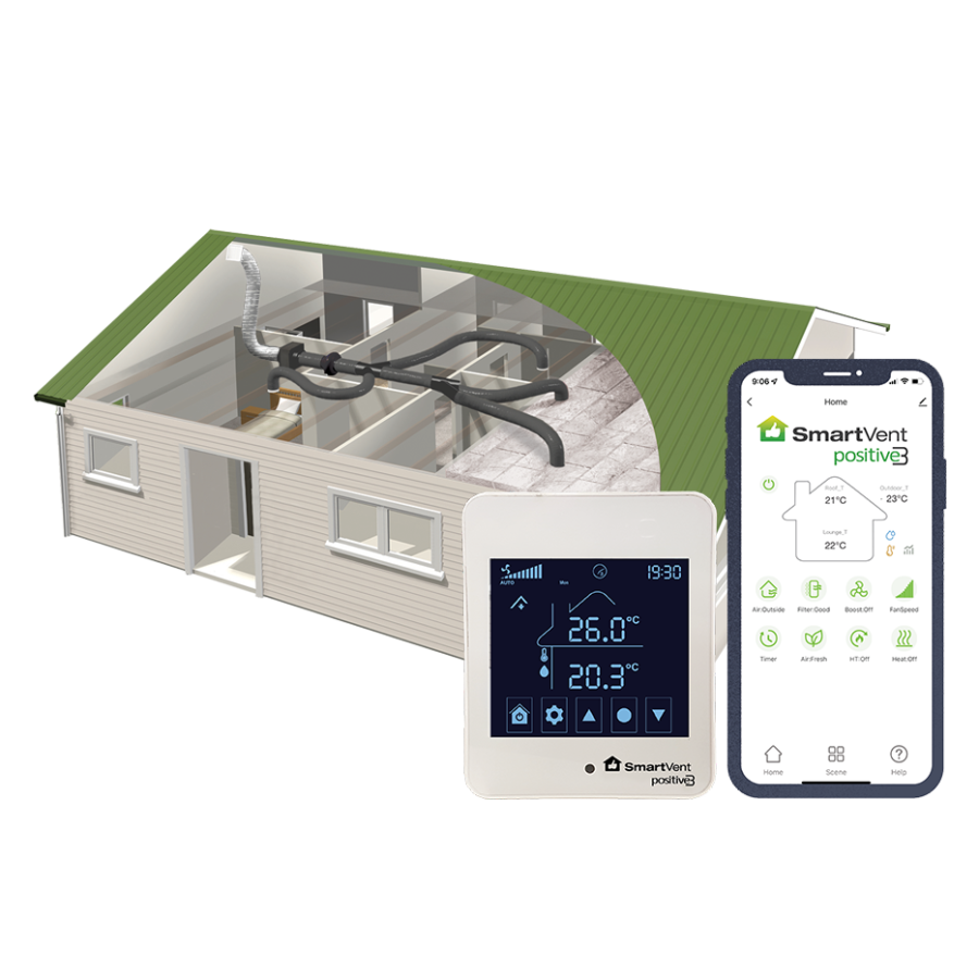 SmartVent Positive Pressure System, Positive 3 Image for Waikato Homes
