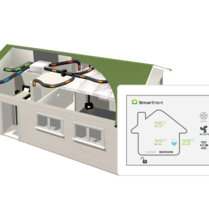 Superheat Electrical Hamilton Waikato - Heat Pump, air conditioning and ventilation Services -Smartvent Synergy2 controller with energy heat recovery system house image