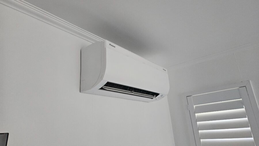 Superheat Electrical Waikato - Heat Pump, air conditioning and ventilation Services - Daikin Cora Installed in a Bedroom Image