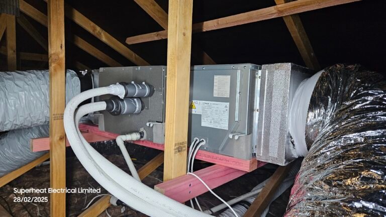 Heat Pump Indoor Ducted Installed In the ceiling space