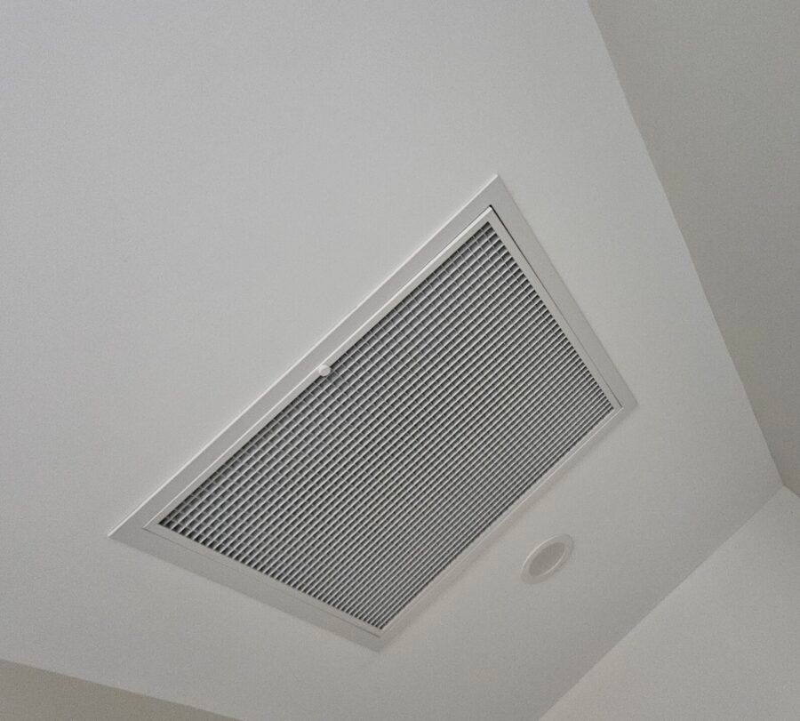 Indoor ducted return grill heat pump image