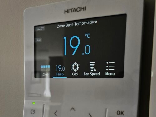 Superheat Electrical Waikato - Heat Pump, air conditioning and ventilation Services - underceiling heat pump installation Zone control pannel