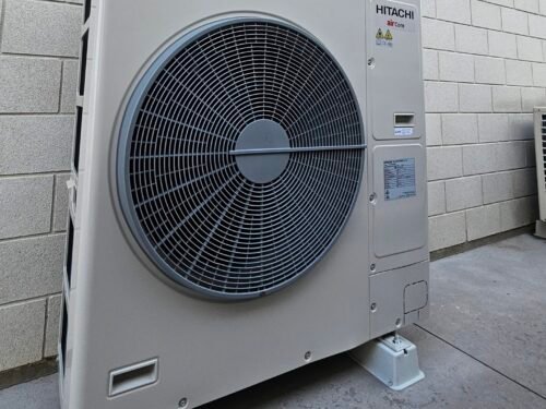 Superheat Electrical Waikato - Heat Pump, air conditioning and ventilation Services - underceiling heat pump installation outdoor unit Image