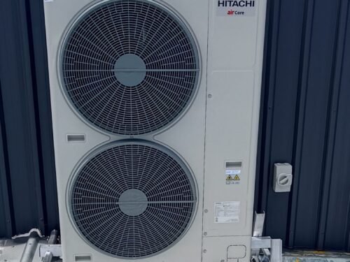 Superheat Electrical Waikato - Heat Pump, air conditioning and ventilation Services - underceiling heat pump installation outdoor unit Image installed on the roof