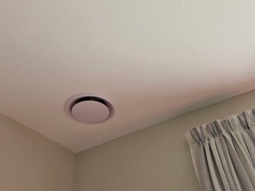 Superheat Electrical Waikato - Heat Pump, air conditioning and ventilation Services - underceiling heat pump installation supply vent installed